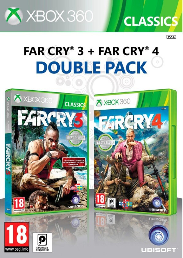 Far Cry 3 + Far Cry 4 (Double Pack) - Microsoft Xbox 360 - Collection