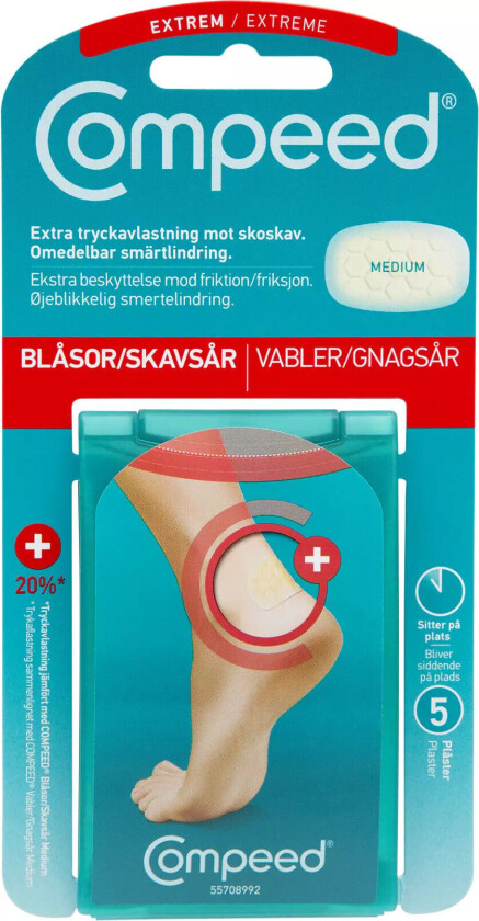 Bilde av Gnagsårplaster Extreme Medium, 5 stk