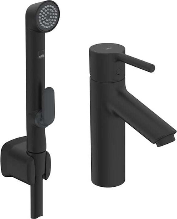 Optima 2606AF-33 Blandebatteri med hånddusj, matt svart