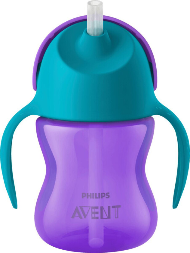 Avent Straw Cup 200 ml Lilla/Turkis