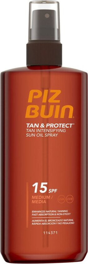 Tan & Protect Intensifying Sun Oil Spray SPF15, 150 ml