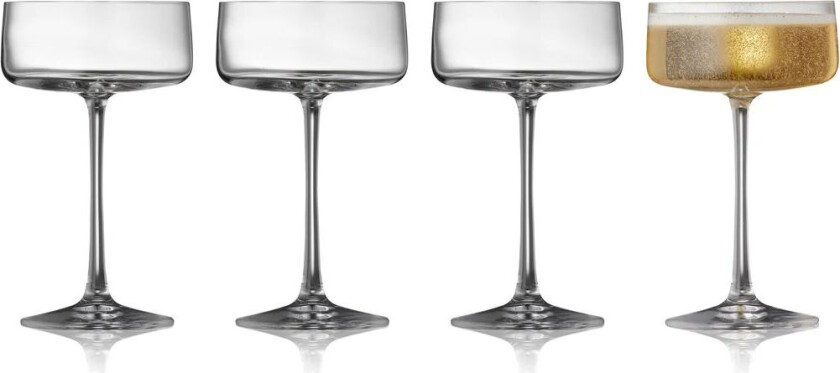 Zero champagneglass coupe 26 cl 4-pakning Krystall