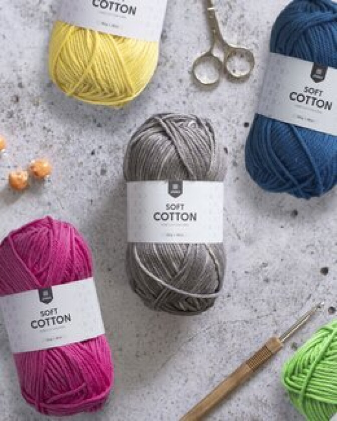 Â Järbo Soft Cotton Garn 8859 Mørkerød