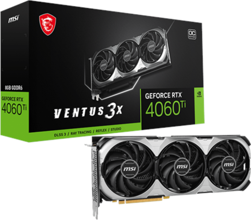 GeForce RTX 4060 Ti VENTUS 3X 8G OC NVIDIA 8 GB GDDR6