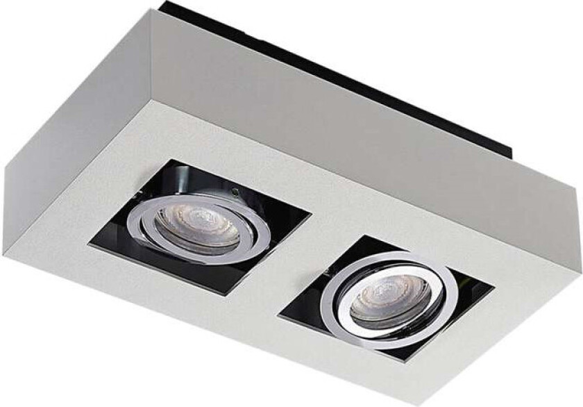 Spot Vince i hvitt, 2 lyskilder