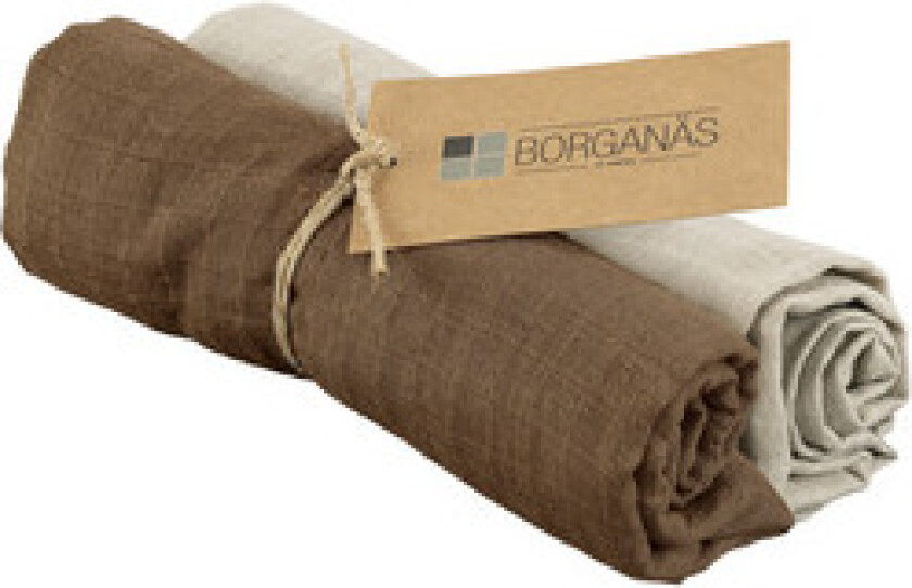 Musselinwrap/teppe 70x70cm 2-pk