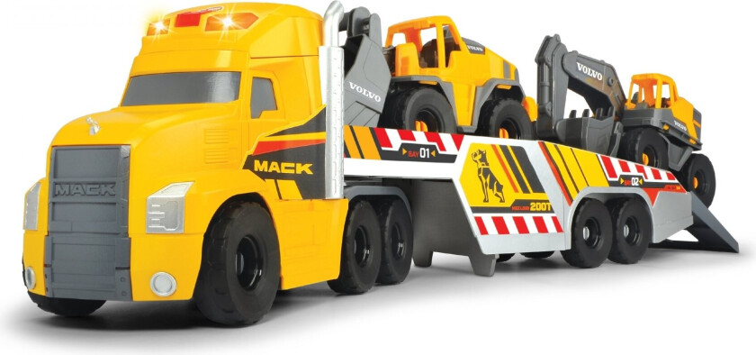 Lastebil Med Gravemaskin Og Hjullaster 70 Cm