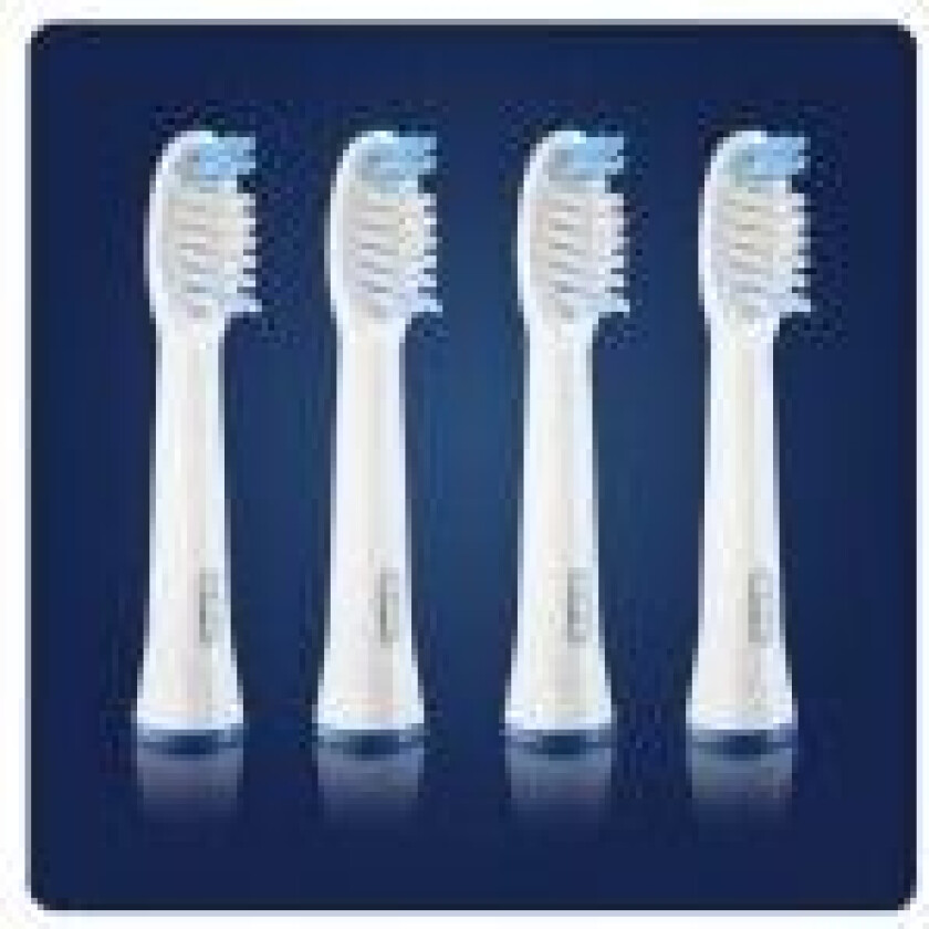 Oral-B Pulsonic Clean - Utskiftningsbørstehode - for tannbørste - hvit (en pakke 4) - for Pulsonic 9565, 9585, 9595