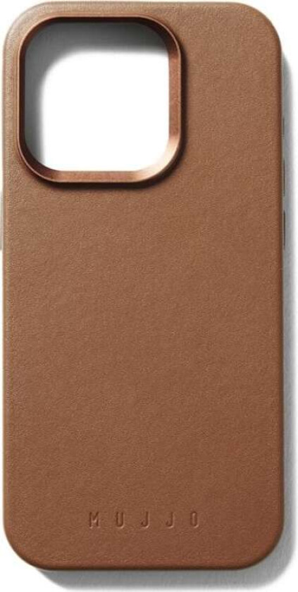 iPhone 15 Pro Leather Deksel - MagSafe Kompatibel - Brun