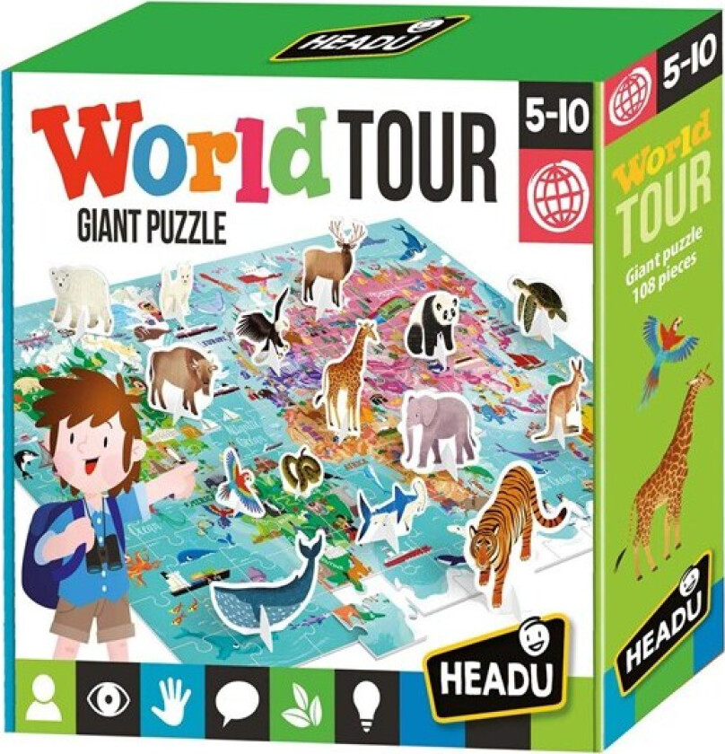 Jigsaw Puzzle World with 3D Elements 108st. 3D Puslespill