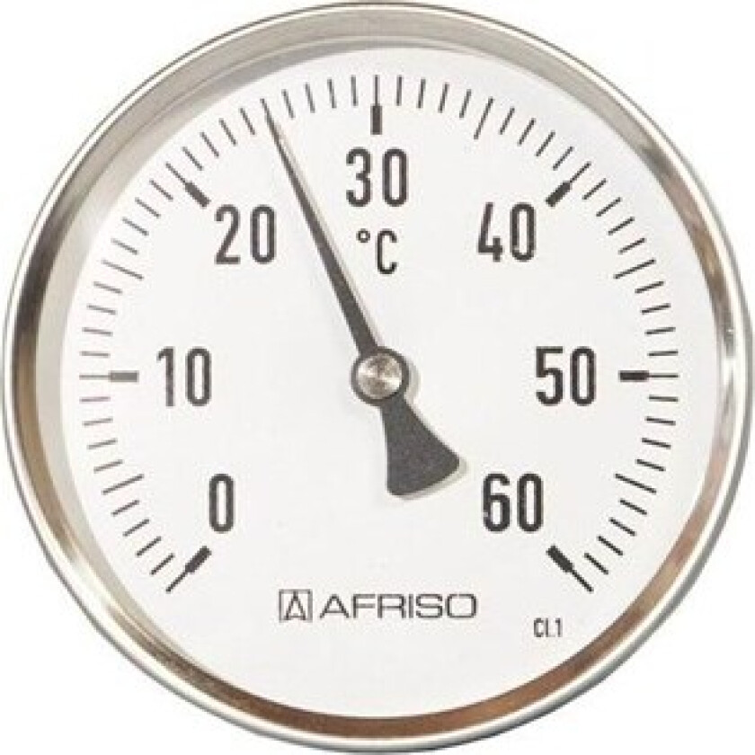 Thermometer ø100 12 x 100 mm 0-120° c without thermowell