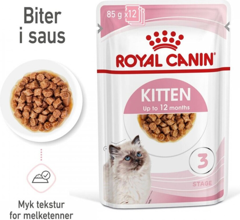 Royal Canin Wet Kitten in Gravy (12x85g)