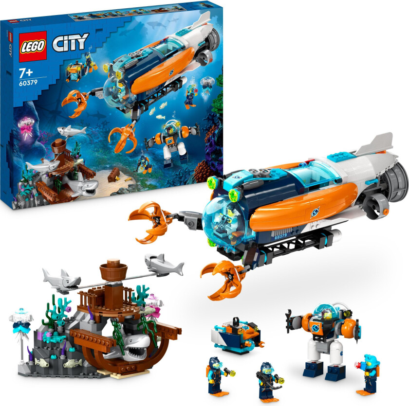 Lego City - Dyphavsutforskere Med Ubåt 60379