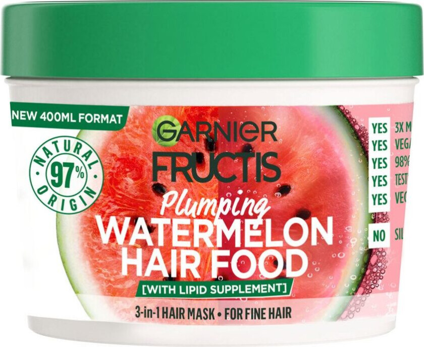 Garnier Fructis Hair Food Watermelon Mask 400ml