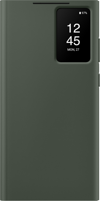 S23 Ultra Smart View Wallet Case - Khaki