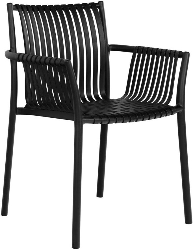 Tulsa hagestol stabelbar svart.