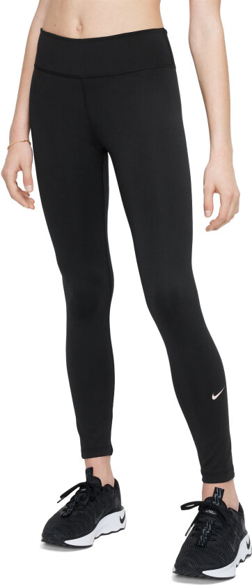 Bilde av Dri-Fit One Tights Junior Black/Sunset Pulse XL (13-15)