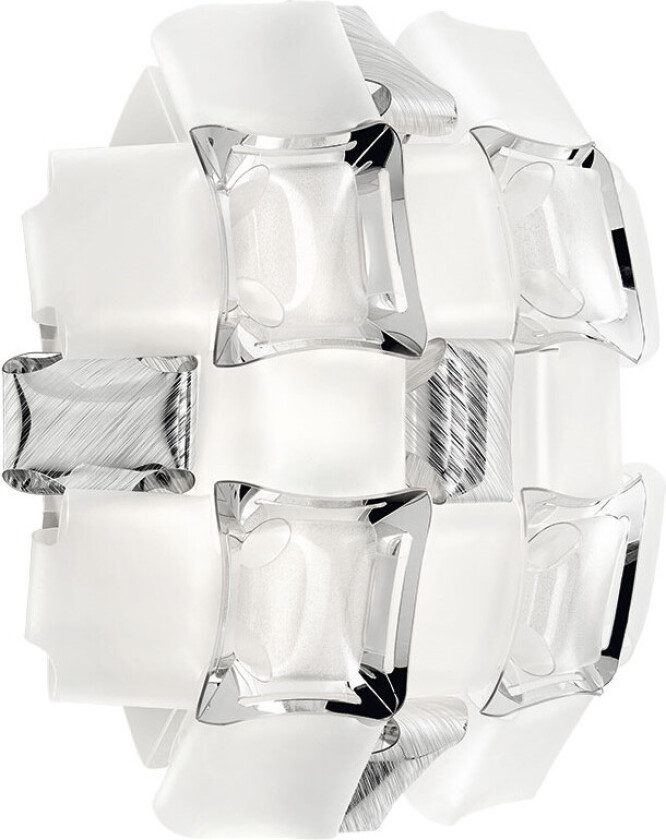 - Mida Applique Vegglampe White/Platinum