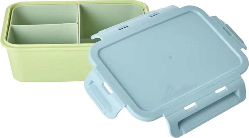 Soft Green/Blue Matboks med 3 inddelinger