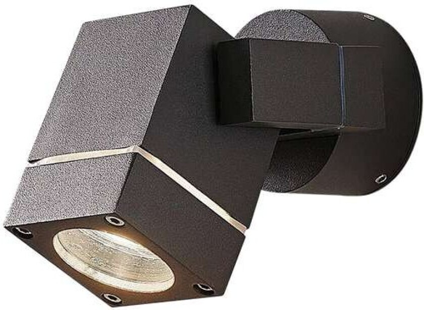 Utespot Kavuna, mørk grå IP54, kantet