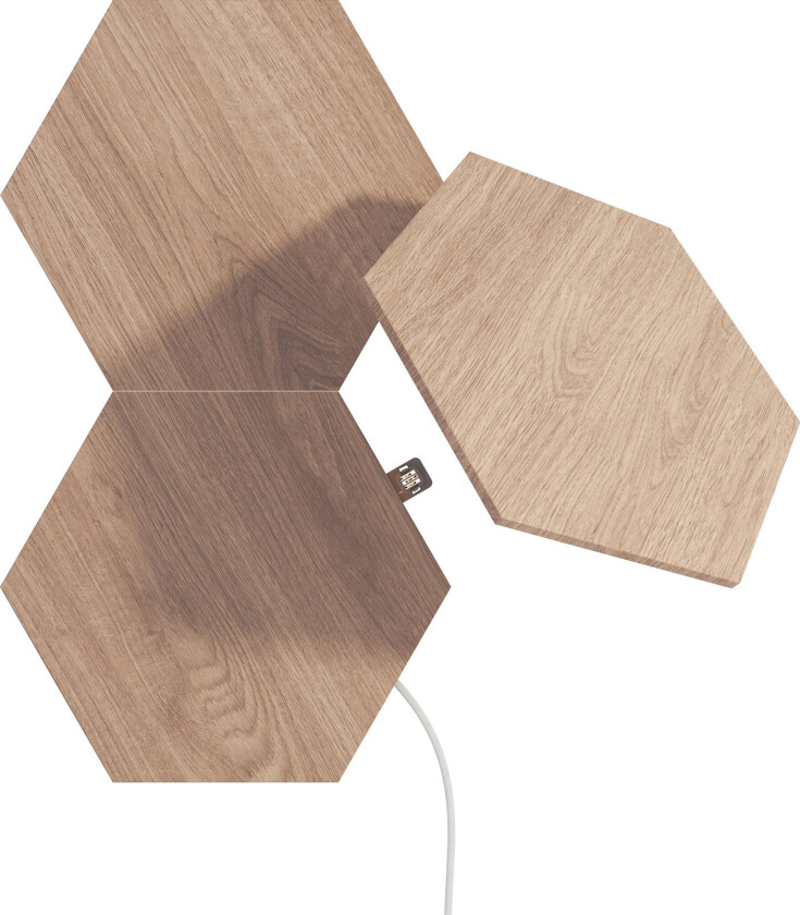 Elements Wood Lock Hexagons Påbyggingspakke Med 3 Paneler