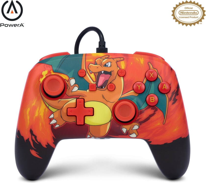 Enhanced Wired Controller for Nintendo Switch - Pokémon: Charizard Vortex - Gamepad - Nintendo Switch