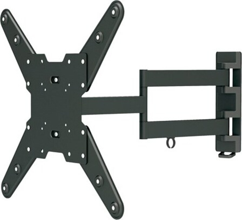 DELTACO veggfeste for LCD/Plasma, 32-55", maks 35 kg, 3 ledd, svart