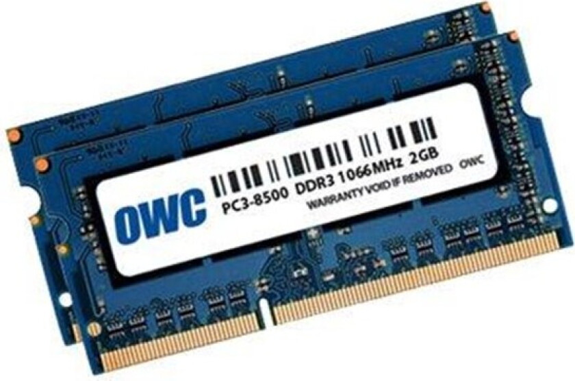 8566DDR3S4GP, 4 GB, 2 x 2 GB, DDR3, 1066 Mhz, 204-pinners SO-DIMM