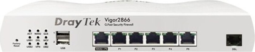 Vigor 2866 dual-WAN VPN Router with built-in G.fast modem - Router