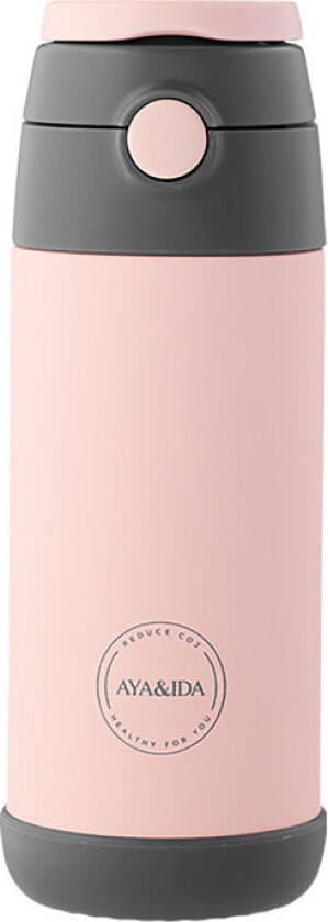 Bilde av Kids Straw Bottle - Soft Rose - 350 ml