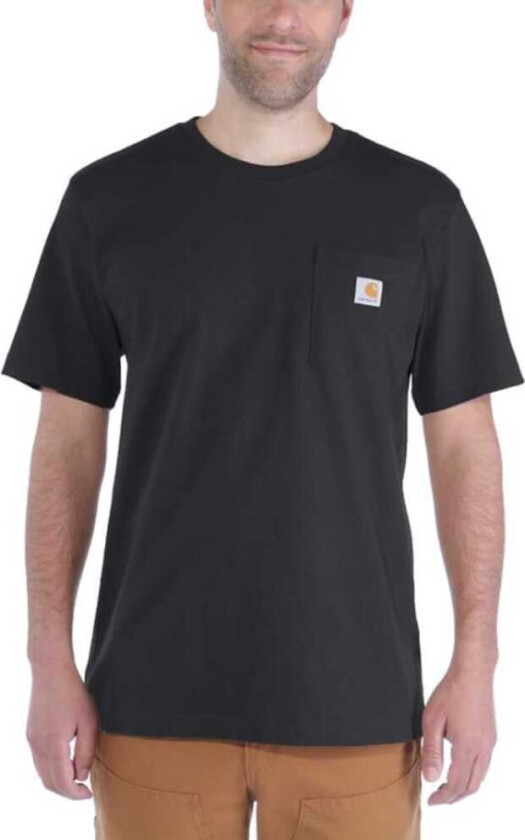 Men's Workwear Pocket S/S T-Shirt Black S, Black