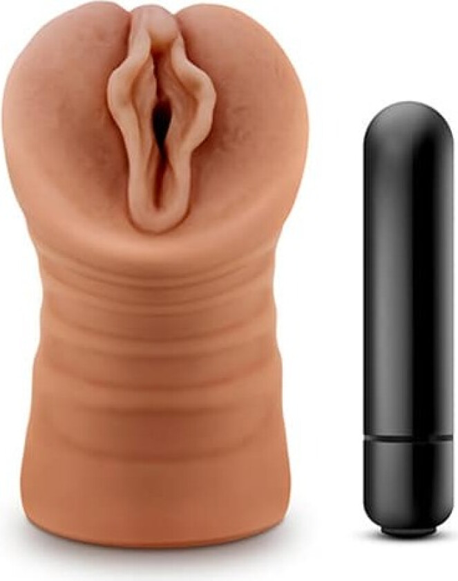 M For Men Sofia Mocha Masturbator med vibrasjon