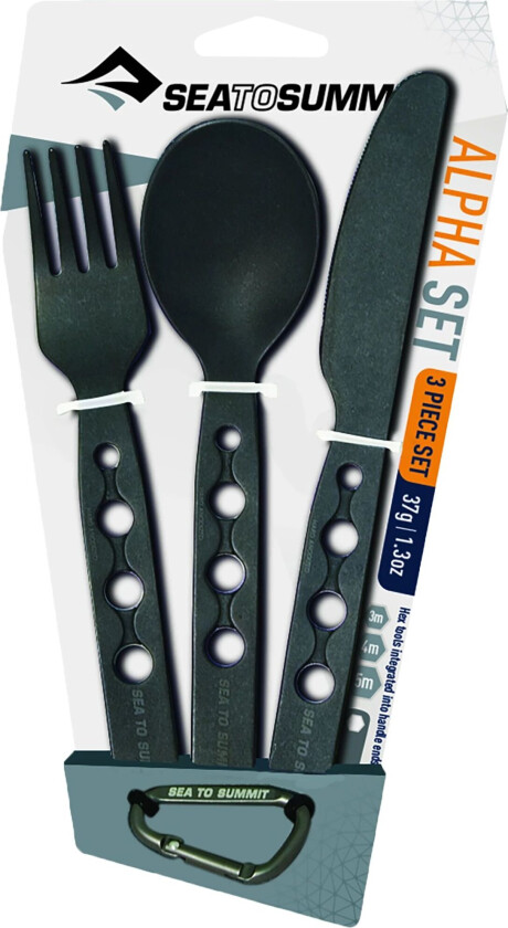 Sea To Summit Cutlery Alphaset Spoon/knife/fork Grå