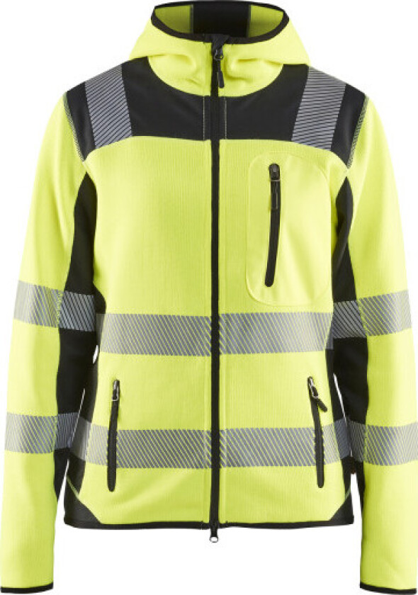 DAME HIGH VIS STRIKKET SOFTSHE