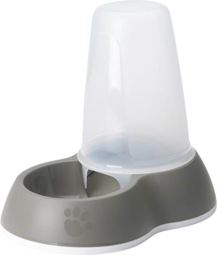 Savic fôrdispenser Loop - grå - 1,5 l, L 26 x B 17,5 x H 23 cm