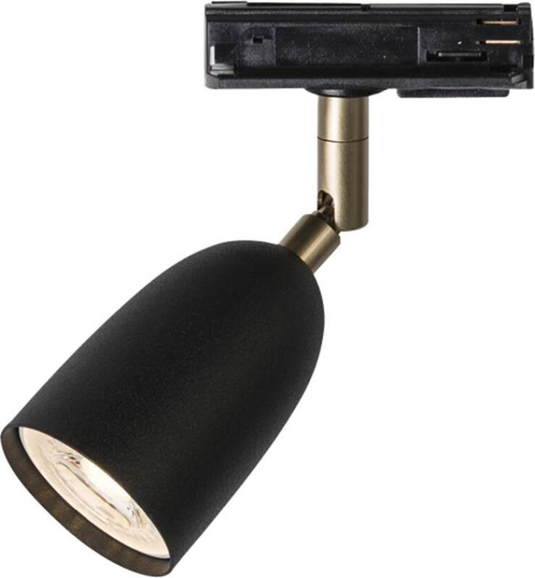 Radial Spotlight for 1-fase Global Rail Black