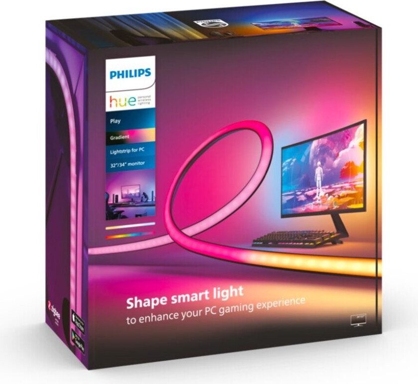 Hue - Gaming Gradient PC strip 32 34 inch EU