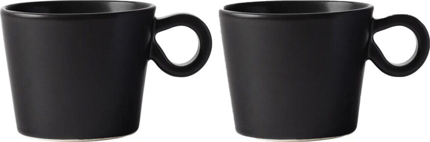 Daria kopp med hank 2-stk. Ink black