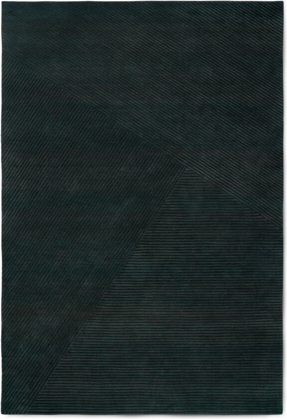 Row gulvteppe stor 200x300 cm mørkegrønn