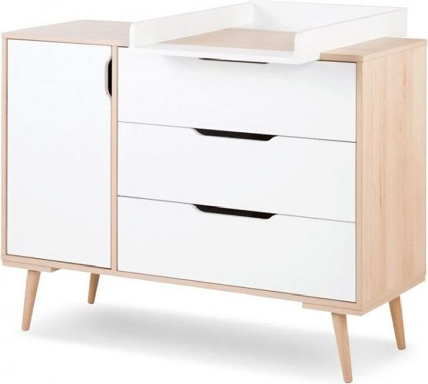 Bilde av Klups Stellebord, Sofie Stellekommode Hvit/Bøk