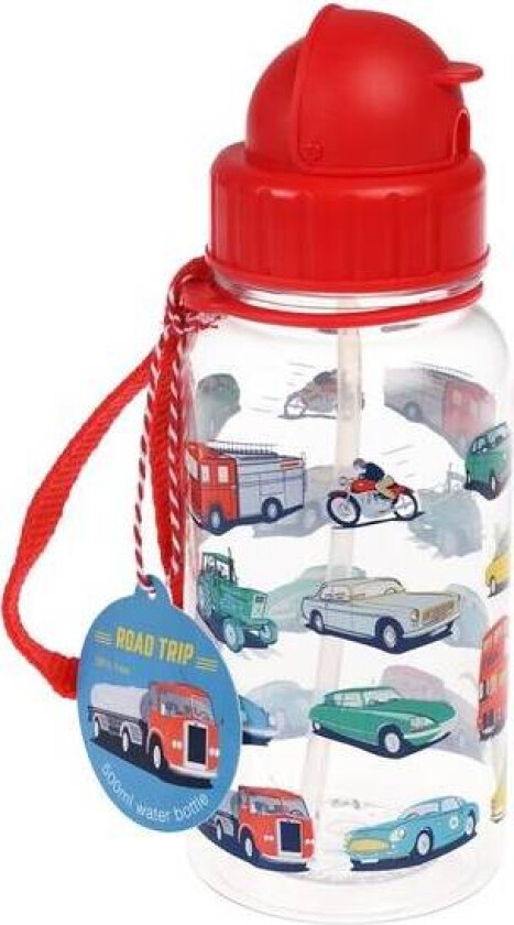 Drikkeflaske Med Sugerør, Vintage Biler
