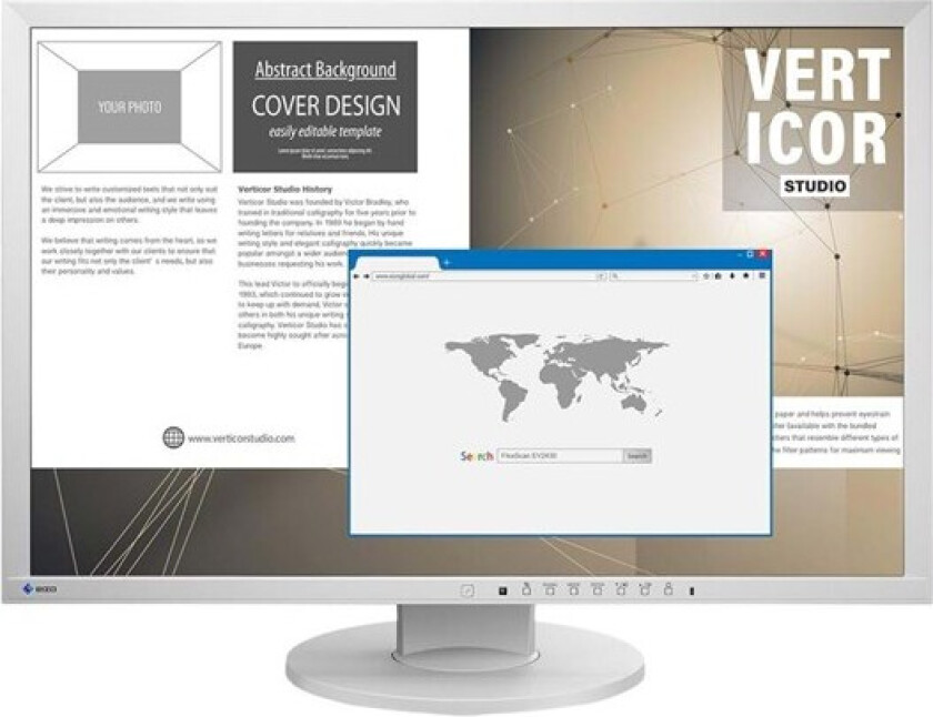 24" EIZO FlexScan EV2430-GY - 14 ms - Skjerm