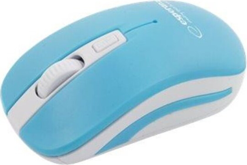 URANUS - mouse - 2.4 GHz - white blue - Mus - Optisk - 4 - Blå