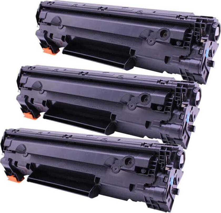 Kompatibel - 44A BK combo pack 3 stk Toner - CF244A - Svart 3000 sider