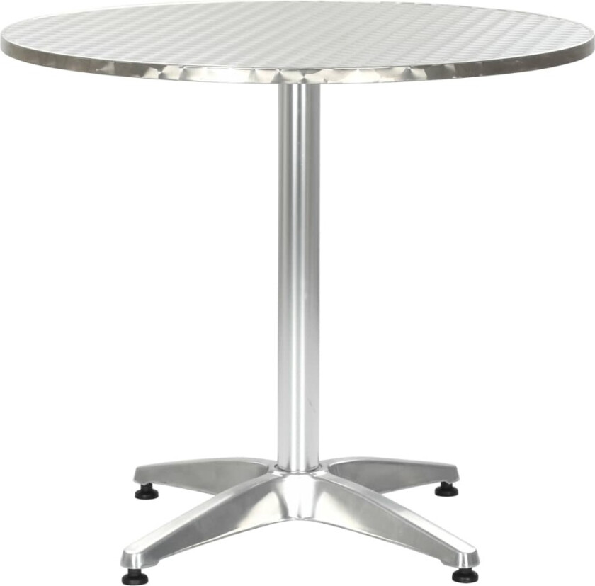 Hagebord sølv 80x70 cm aluminium