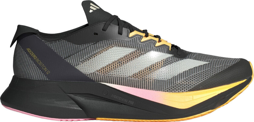Adizero Boston 12 Herre Core Black/Zero Metallic/Spark 40