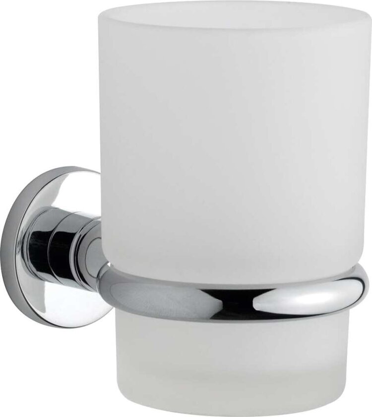 Tannglass M/holder Krom
