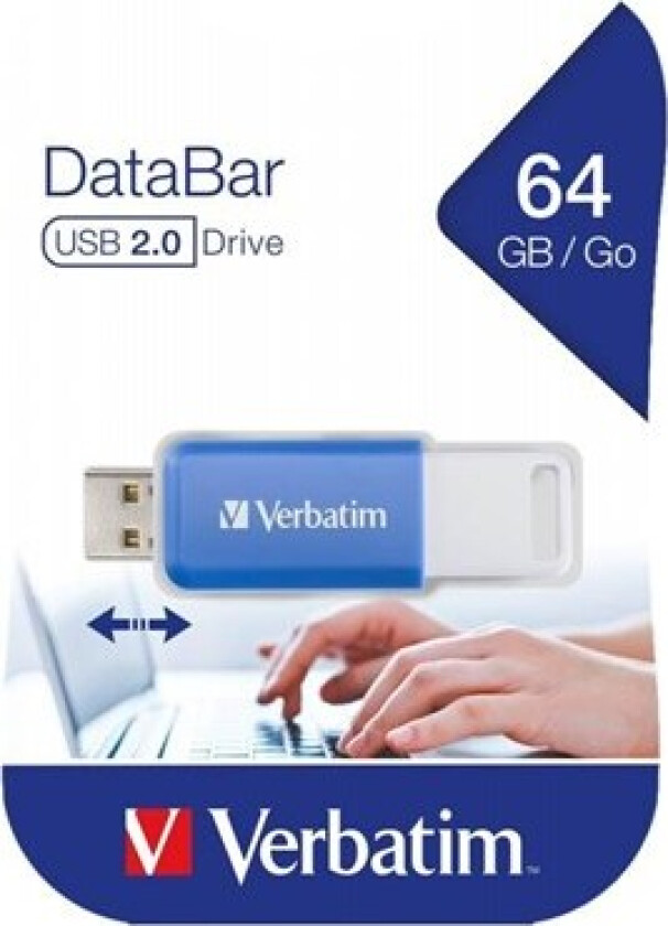 DataBar - USB flash drive - 64 GB - 64GB - Minnepenn