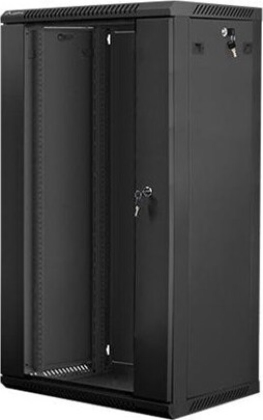 WF01-6422-10B Rack Cabinet 19" Wall Mount 22U 600x450 (Flat Pack) Black V2