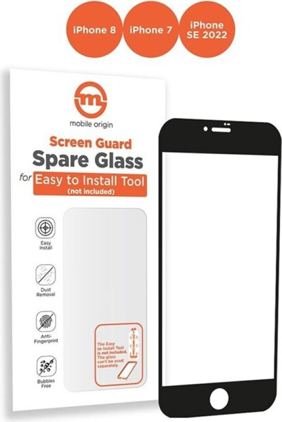 Orange Screen Guard Spare Glass iPhone 8/7/SE 2022/SE 2020